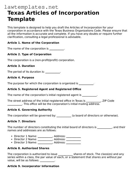 form 05-305|texas articles of incorporation lookup.